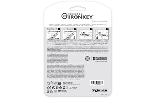 Clé USB-C Kingston IronKey Keypad 200C 512 Go - Bleu - USB 3.2