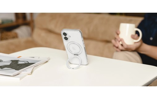 Coque MagSafe pour iPhone 16 - SwitchEasy MagStand M - Transparente