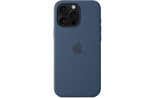 Apple Coque en silicone avec MagSafe pour iPhone 16 Pro Max - Denim