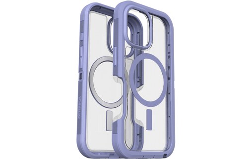 OtterBox Defender Series XT Clear pour MagSafe pour iPhone 16, Lavander Haze