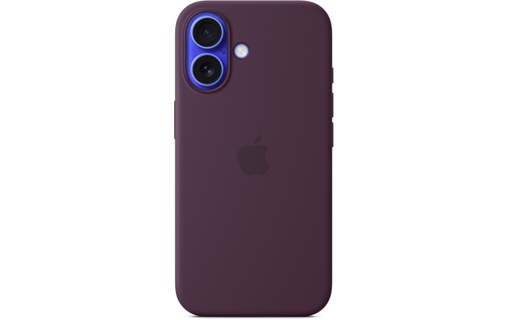 Apple Coque en silicone avec MagSafe pour iPhone 16 - Prune