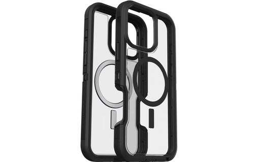 OtterBox Defender Series XT Clear pour MagSafe pour iPhone 16 Pro Max, Dark Side