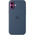 Apple Coque en silicone avec MagSafe pour iPhone 16 Plus - Denim