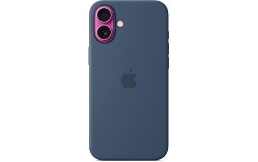 Apple Coque en silicone avec MagSafe pour iPhone 16 Plus - Denim