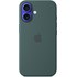 Apple Coque en silicone avec MagSafe pour iPhone 16 - Vert lacustre