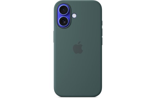 Apple Coque en silicone avec MagSafe pour iPhone 16 - Vert lacustre
