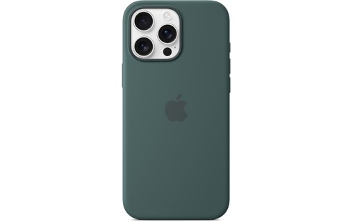 Apple Coque en silicone avec MagSafe pour iPhone 16 Pro Max – Vert lacustre