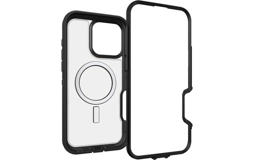 OtterBox Defender Series XT Clear pour MagSafe pour iPhone 16 Pro Max, Dark Side