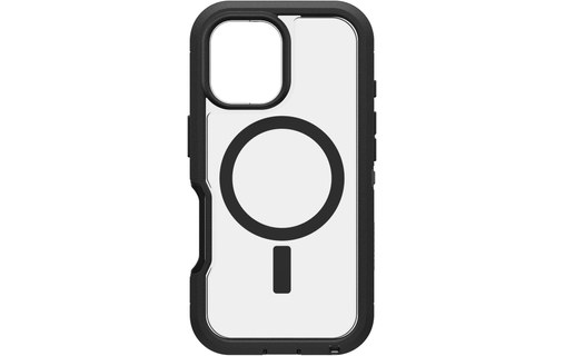 OtterBox Defender Series XT Clear pour MagSafe pour iPhone 16, Dark Side