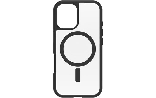 OtterBox React Series pour MagSafe pour iPhone 16, Black Crystal
