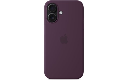 Apple Coque en silicone avec MagSafe pour iPhone 16 - Prune