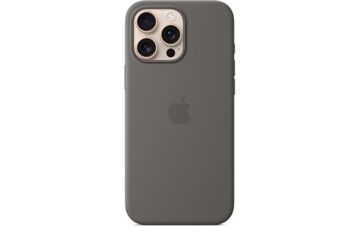 Apple Coque en silicone avec MagSafe pour iPhone 16 Pro Max - Gris minéral
