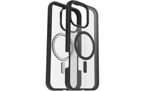 OtterBox React Series pour MagSafe pour iPhone 16 Pro Max, Black Crystal