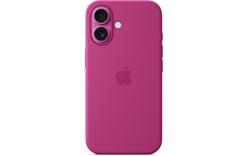 Apple Coque en silicone avec MagSafe pour iPhone 16 - Fuchsia