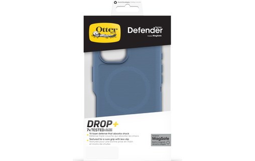 OtterBox Defender Series pour MagSafe pour iPhone 16 Plus, Baby Blue Jeans