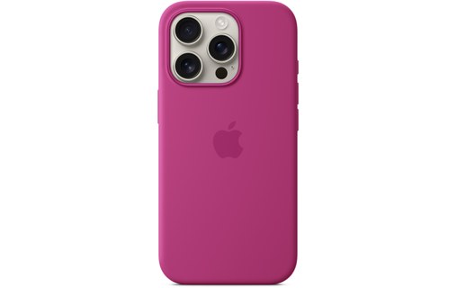 Apple Coque en silicone avec MagSafe pour iPhone 16 Pro - Fuchsia