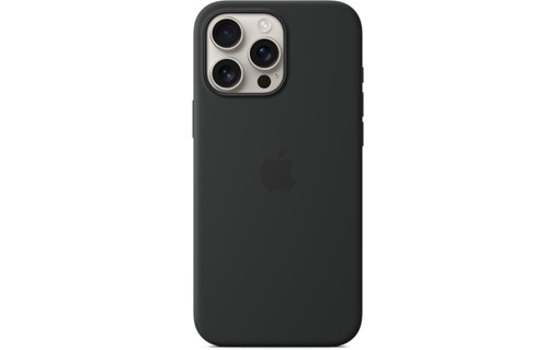 Apple Coque en silicone avec MagSafe pour iPhone 16 Pro Max - Noir