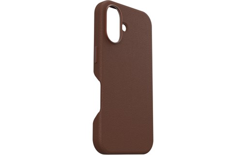 OtterBox Symmetry Series Cactus Leather pour MagSafe pour iPhone 16, Noir Ash