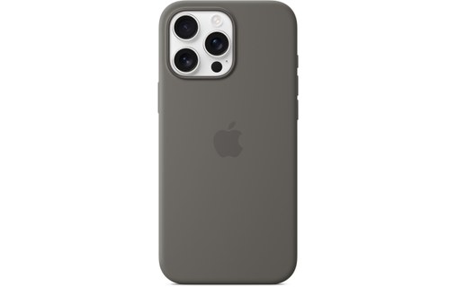 Apple Coque en silicone avec MagSafe pour iPhone 16 Pro Max - Gris minéral