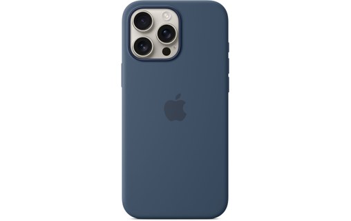 Apple Coque en silicone avec MagSafe pour iPhone 16 Pro Max - Denim