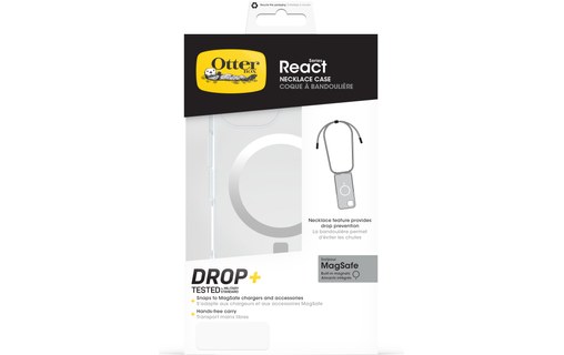 OtterBox React Necklace Series pour MagSafe pour iPhone 16, Clear
