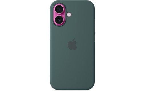 Apple Coque en silicone avec MagSafe pour iPhone 16 - Vert lacustre