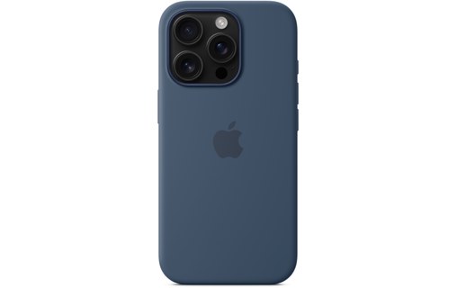 Apple Coque en silicone avec MagSafe pour iPhone 16 Pro - Denim