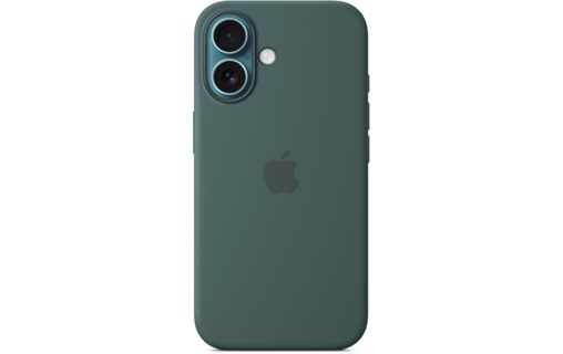 Apple Coque en silicone avec MagSafe pour iPhone 16 - Vert lacustre