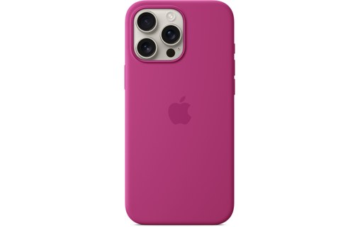 Apple Coque en silicone avec MagSafe pour iPhone 16 Pro Max - Fuchsia
