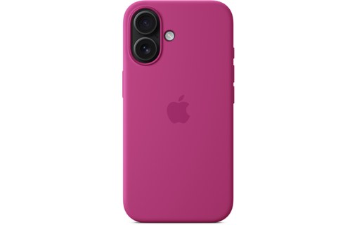 Apple Coque en silicone avec MagSafe pour iPhone 16 - Fuchsia