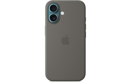 Apple Coque en silicone avec MagSafe pour iPhone 16 - Gris minéral