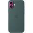Apple Coque en silicone avec MagSafe pour iPhone 16 Plus - Vert lacustre