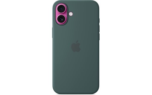 Apple Coque en silicone avec MagSafe pour iPhone 16 Plus - Vert lacustre