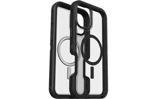 OtterBox Defender Series XT Clear pour MagSafe pour iPhone 16 Plus, Dark Side