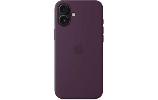 Apple Coque en silicone avec MagSafe pour iPhone 16 Plus - Prune