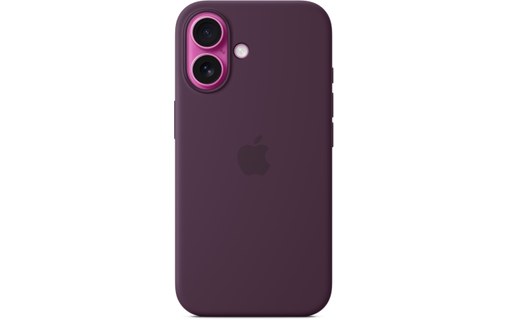 Apple Coque en silicone avec MagSafe pour iPhone 16 - Prune