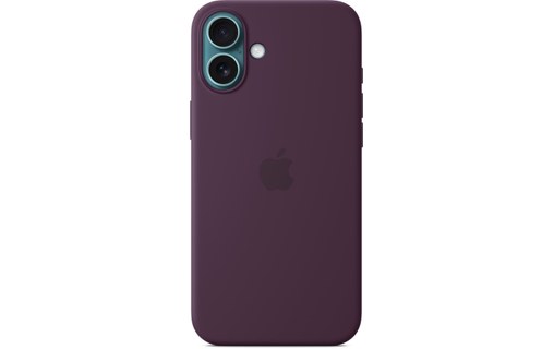 Apple Coque en silicone avec MagSafe pour iPhone 16 Plus - Prune