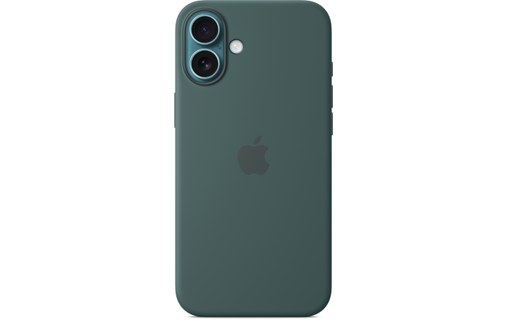 Apple Coque en silicone avec MagSafe pour iPhone 16 Plus - Vert lacustre