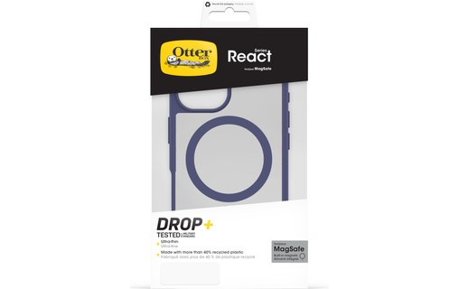 OtterBox React Series pour MagSafe pour iPhone 16, Space Cadet