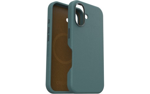 OtterBox Symmetry Series Cactus Leather pour MagSafe pour iPhone 16, Juniper Spr