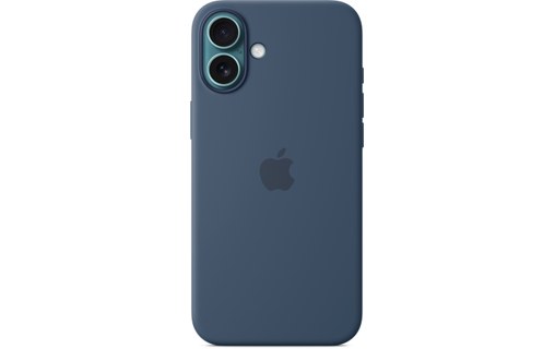 Apple Coque en silicone avec MagSafe pour iPhone 16 Plus - Denim