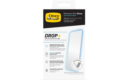 Protection d'écran pour iPhone 16 - OtterBox Premium Pro Blue Light