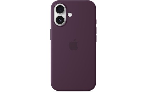 Apple Coque en silicone avec MagSafe pour iPhone 16 - Prune