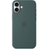 Apple Coque en silicone avec MagSafe pour iPhone 16 Plus - Vert lacustre