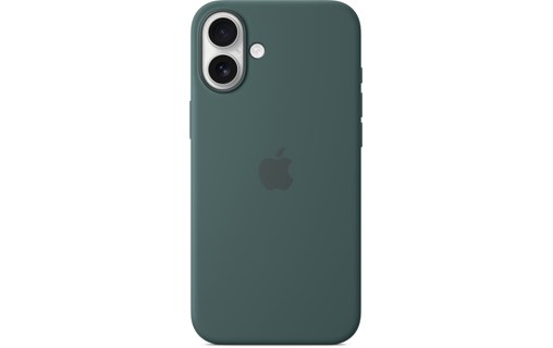 Apple Coque en silicone avec MagSafe pour iPhone 16 Plus - Vert lacustre