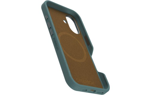 OtterBox Symmetry Series Cactus Leather pour MagSafe pour iPhone 16, Juniper Spr