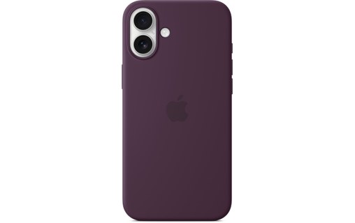 Apple Coque en silicone avec MagSafe pour iPhone 16 Plus - Prune