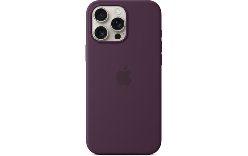 Apple Coque en silicone avec MagSafe pour iPhone 16 Pro Max - Prune