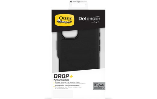 OtterBox Defender Series pour MagSafe pour iPhone 16, Noir