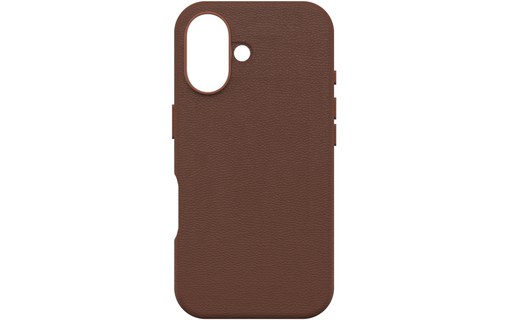 OtterBox Symmetry Series Cactus Leather pour MagSafe pour iPhone 16, Noir Ash